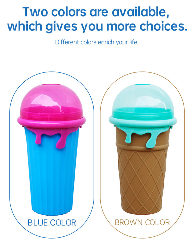 500ml Large Capacity Slushy Cup Summer Squeeze Juice Water Bottle