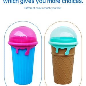 500ml Large Capacity Slushy Cup Summer Squeeze Juice Water Bottle