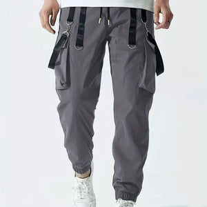 Ribbon Overalls Drawstring Sports Trousers