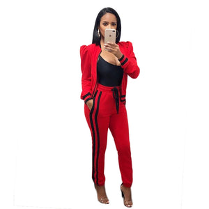 Women's Lantern Sleeve Sports Leisure Suit
