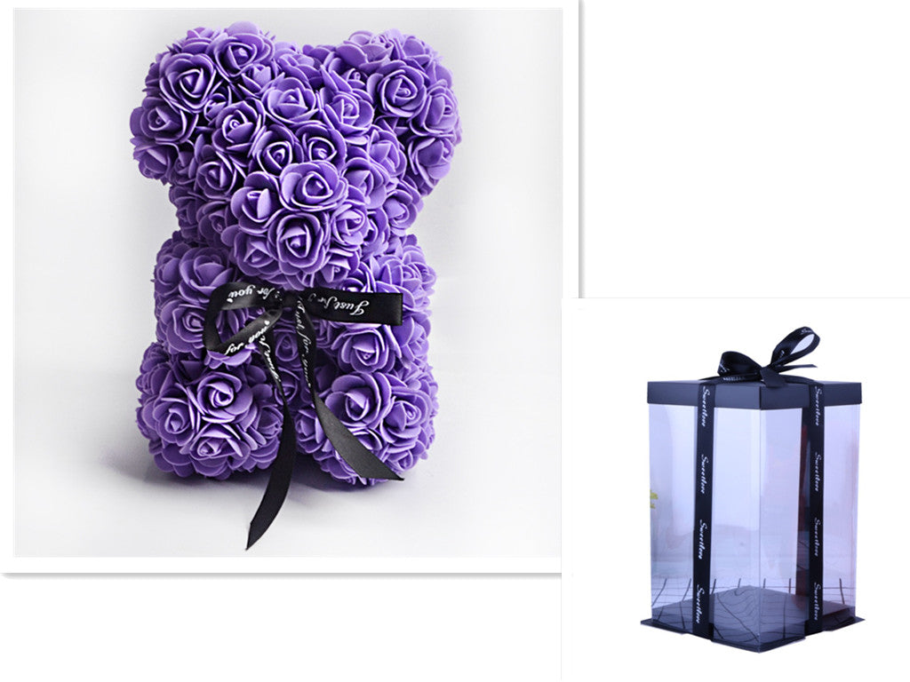 Rose Teddy Bear Eternal Flower PE Foam