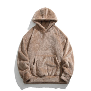 Men's Retro Double-sided Velvet Thickened Hoodie