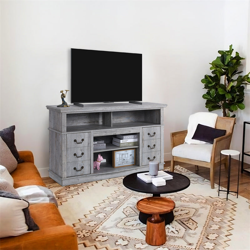 TV Cabinet Vintage Living Room Wood TV Stand