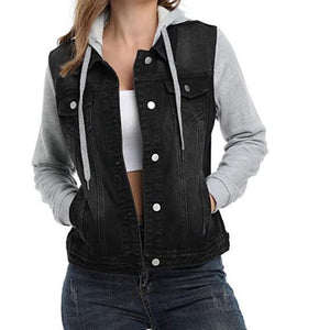 Women's Fashion Color Contrast Coat