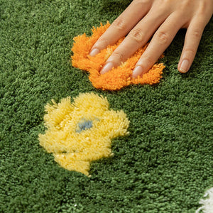 Carpet Plants Flower Bedroom Rug