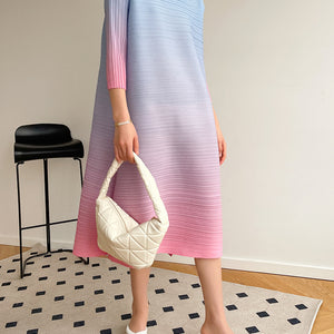 Pleated Plus Size Dress Women