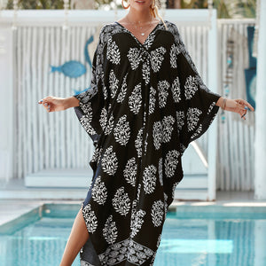 European And American Women's Seaside Vacation Robe Beach Dress Long Skirt