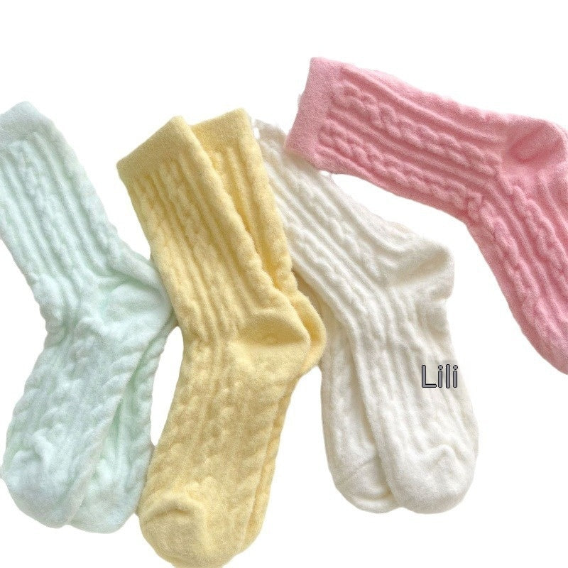 Warm With Velvet Thick Socks Children