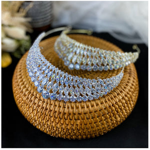 Full Diamond Super Flash Zircon Crown Headdress Queen Headband