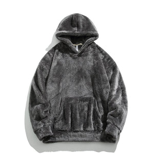 Men's Retro Double-sided Velvet Thickened Hoodie