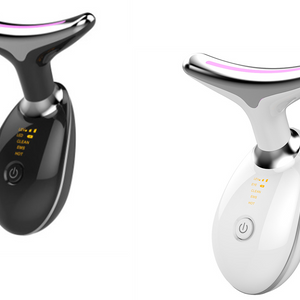EMS Thermal Neck Lifting And Tighten Massager Electric Microcurrent Wrinkle Remover LED Photon Face Beauty Device For Woman