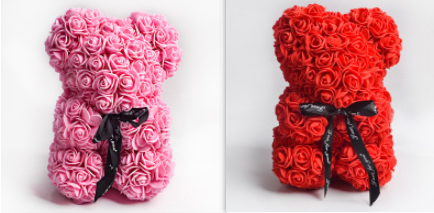 Rose Teddy Bear Eternal Flower PE Foam