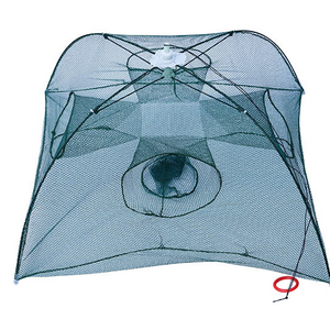 Strengthened 4-20 Holes Automatic Fishing Net Shrimp Cage Nylon Foldable Fish Trap Cast Net Cast Fold Crab Trap Fishing Network