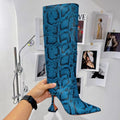 Blue With Snake Texture