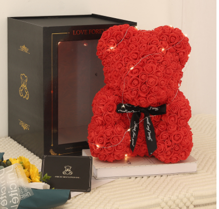 Rose Teddy Bear Eternal Flower PE Foam