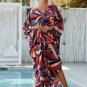 European And American Women's Seaside Vacation Robe Beach Dress Long Skirt