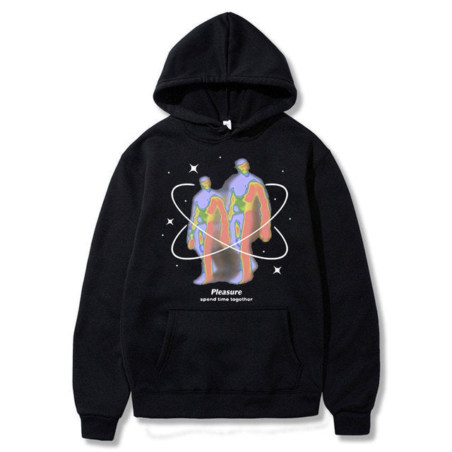 Creative Printing Hooded Men's Sweater