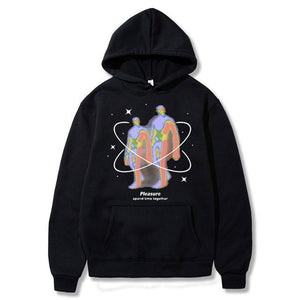 Creative Printing Hooded Men's Sweater