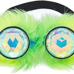 Rainbow Feather Kaleidoscope Goggles Clothing Matching Goggles Glasses