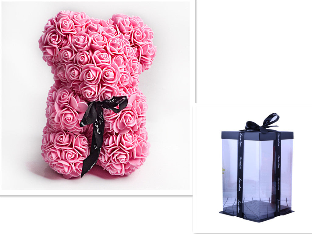 Rose Teddy Bear Eternal Flower PE Foam