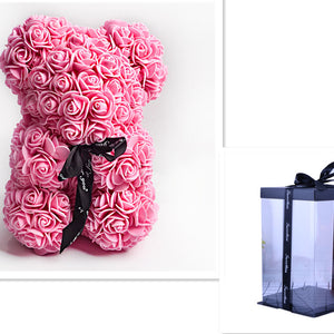 Rose Teddy Bear Eternal Flower PE Foam