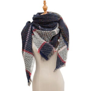 Shawl Scarf Autumn And Winter Large Plaid Triangle