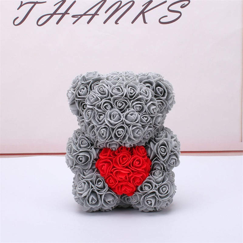 Rose Teddy Bear Eternal Flower PE Foam